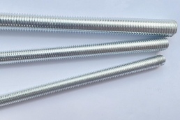 THREADED ROD ,WHITE ZINC PLATED 